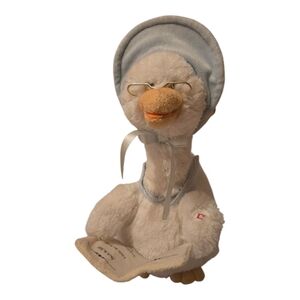 Mother Goose Plush Animated Talking Toy Reads Nursery Rhyme Cuddle Barn Doll